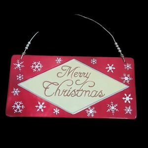  Merry Christmas ceramic wall hanging